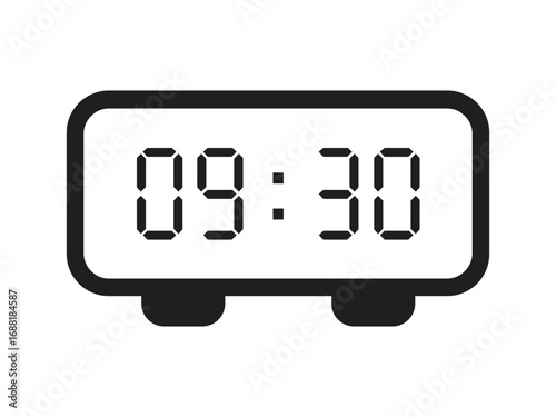 Digital alarm clock displays 09:30, perfect for time management and early morning routines