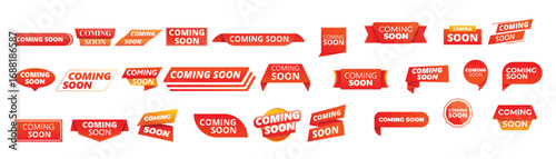  coming soon icon cartoon style