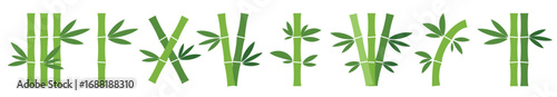 bamboo icons vector