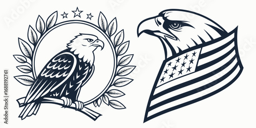 American Bald Eagle Symbolizing Freedom Strength Patriotism and National Pride