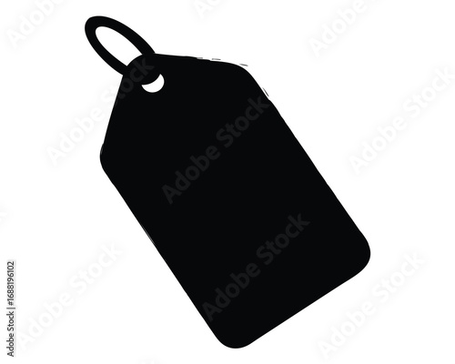Simple isolated black tag, great for pricing and sales information displays