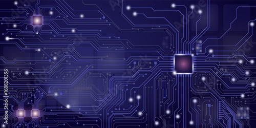 Circuit board. Technology background. Central Computer Processors CPU concept. Motherboard digital chip. vector eps10