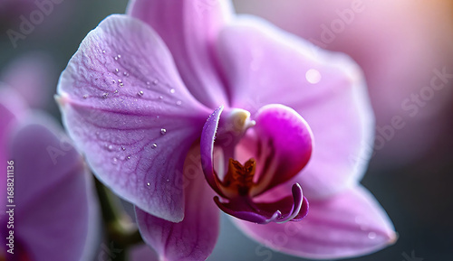 close up of a pink flower