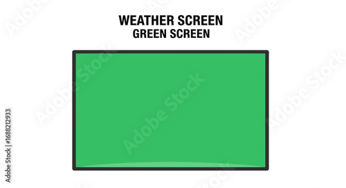 Vector graphic of a blank chroma key background, an essential studio tool for special effects and video production