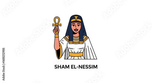 Sham El-Nessim Egyptian Spring Festival Illustration
