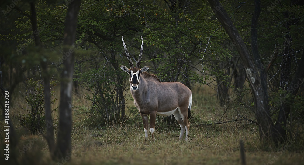 Obraz premium Antelope in forest environment
