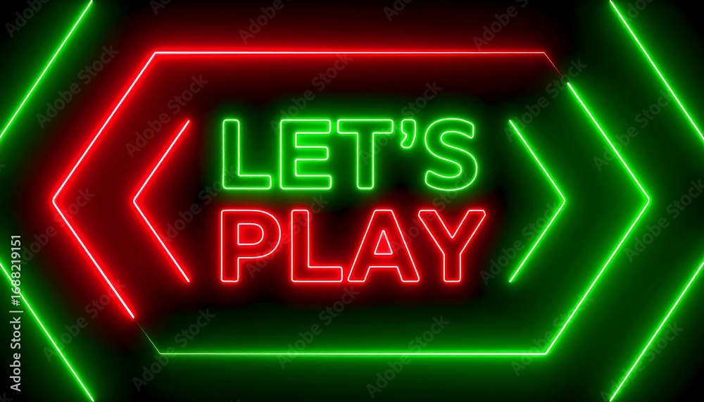 Fototapeta premium Neon Sign Game Start