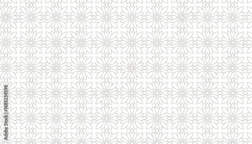 Islamic Cute floral pattern on a white background