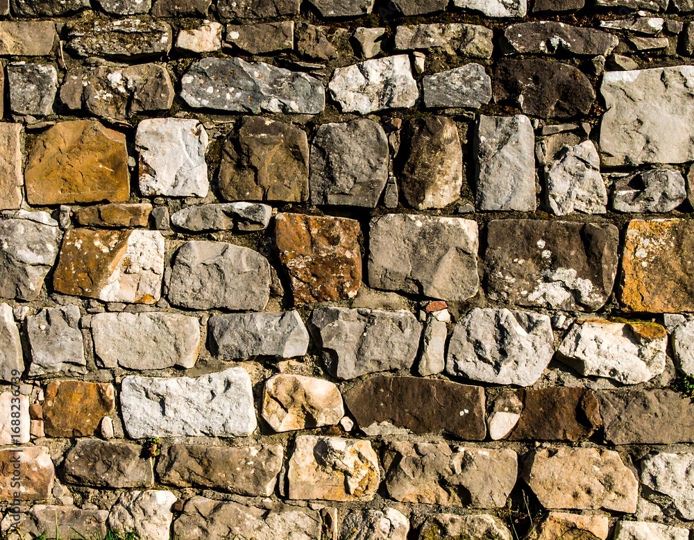Fototapeta premium Close-up view of a stone wall (1)