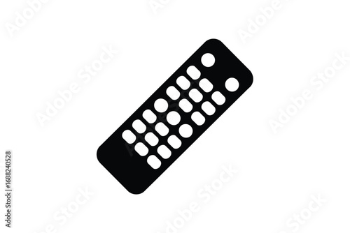 Simple silhouette of a remote control device with many buttons