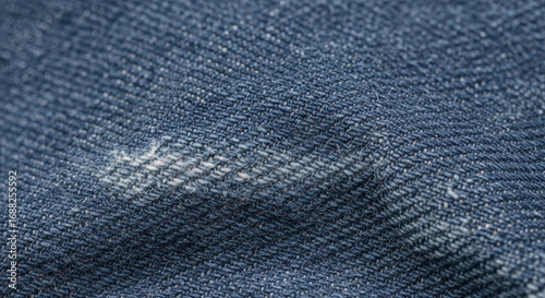 Denim Fabric Macro Texture
