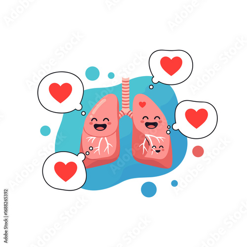 Happy lungs loving hearts breathing life into your body