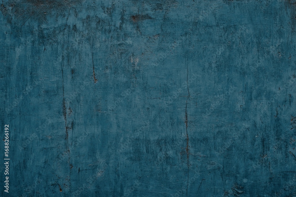 Obraz premium Textured teal-blue painted surface