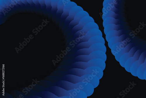 abstract blue modern vector black background for design brochure, website, flyer; geometric blue wallpaper with soft wave patterns, ideal for certificate, presentation, landing page. EPS 10