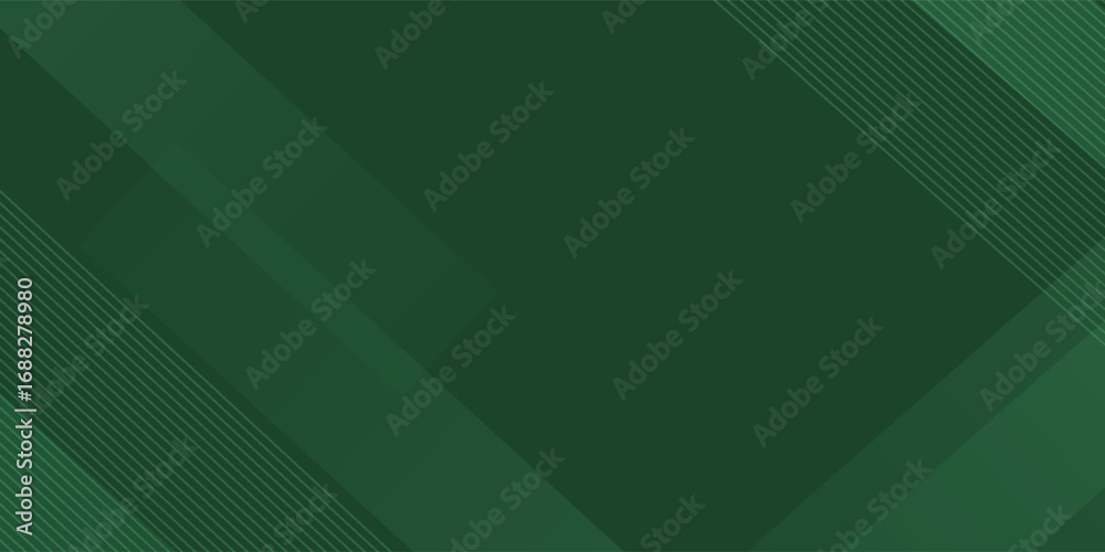 Fototapeta premium Rectangle shapes geometric green. Dark green bakground. Modern and simple abstract lines. Vector illustration.