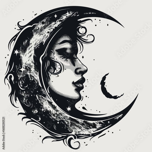 woman, hair, face, vector, beauty, illustration, fashion, silhouette, art, long, design, head, sketch, glamour, drawing, lady, style, model, hairstyle, tattoo, sensuality, elegance, flower, pattern, c