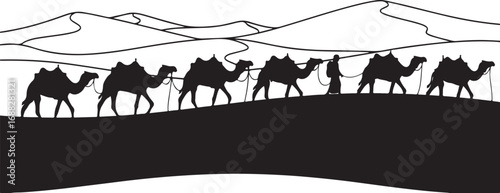 camel in the desert