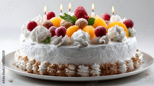cake with candles