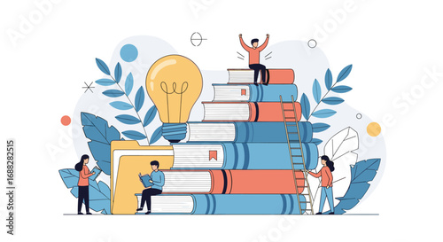 Capturing the concept of education and learning through an illustrative visual display