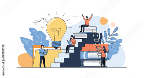 Creative team collaboration inspires new ideas through knowledge acquisition and skill development in a dynamic learning environment