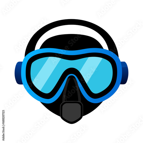 Diving Mask and Snorkel Illustration