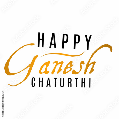 Design vector Happy Ganesh Chaturthi Festive Celebration