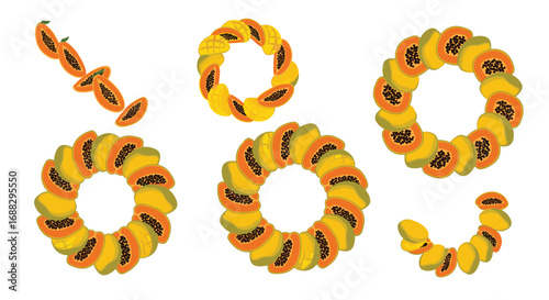 Vibrant tropical fruit arrangements for fresh, healthy, and exotic designs