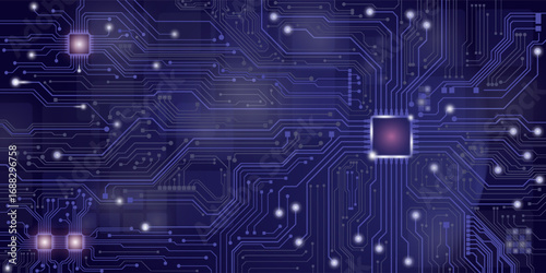 Circuit board. Technology background. Central Computer Processors CPU concept. Motherboard digital chip. vector eps10