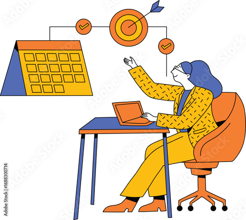 Minimal Calendar Icon Collection – Modern Flat and Line Style