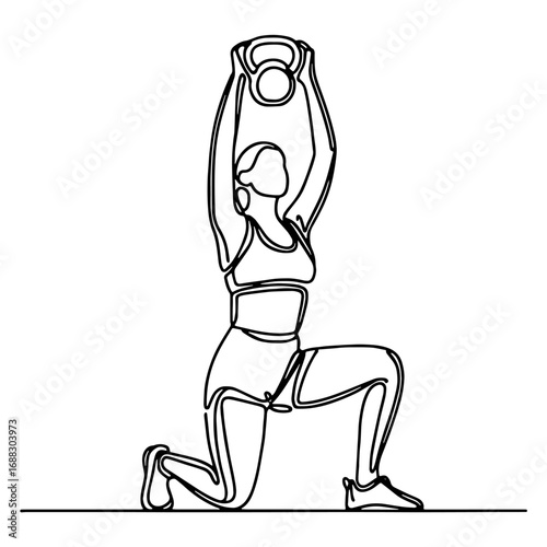 Kettlebell Overhead Lunge