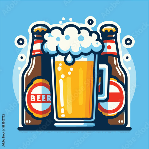 beer sticker icon
