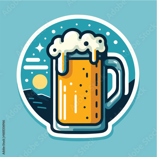 beer sticker icon