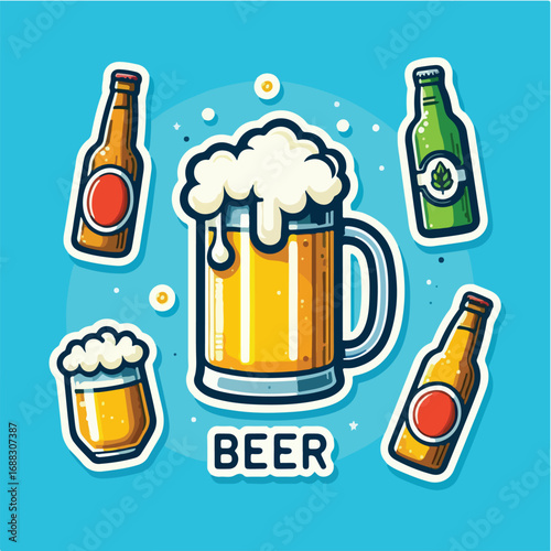 beer sticker icon