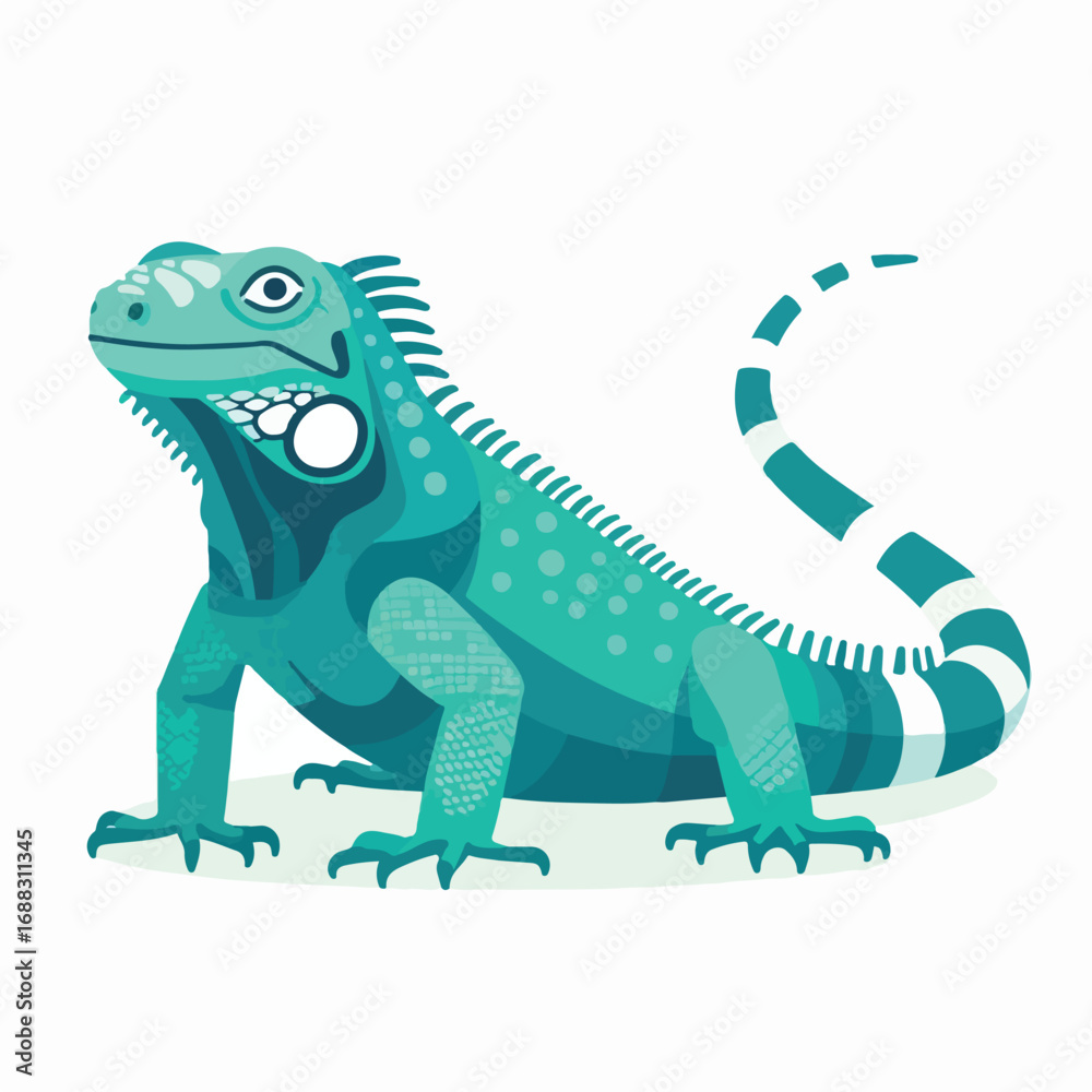 Obraz premium iguana lizard illustration