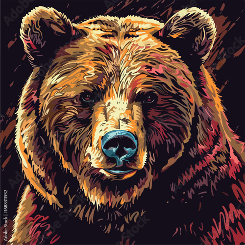 bear, animal, brown, wild, mammal, wildlife, grizzly, brown bear, nature, fur, zoo, animals, predator, big, grizzly bear, danger, walking, dangerous, white, isolated, portrait