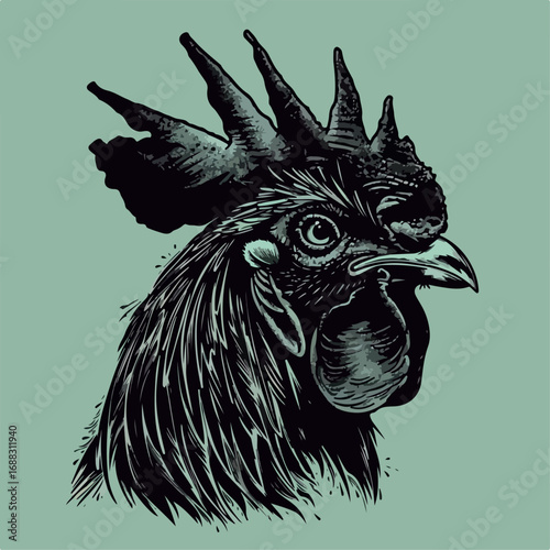 rooster, chicken, bird, animal, farm, poultry, cockerel, red, beak, hen, head, fowl, feather, isolated, comb, nature, feathers, portrait, white, agriculture, crest, livestock, profile, domestic, beaut