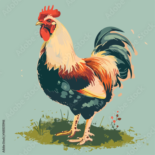 rooster, chicken, bird, animal, farm, poultry, cockerel, red, beak, hen, head, fowl, feather, isolated, comb, nature, feathers, portrait, white, agriculture, crest, livestock, profile, domestic, beaut