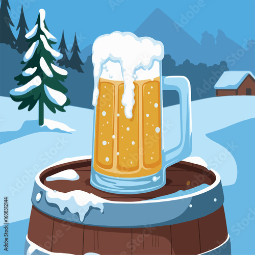 beer, mug, drink, glass, alcohol, vector, illustration, beverage, bar, foam, pub, icon, pint, art, cold, design, cup, lager, liquid, cartoon, ale, party, restaurant, symbol, vintage