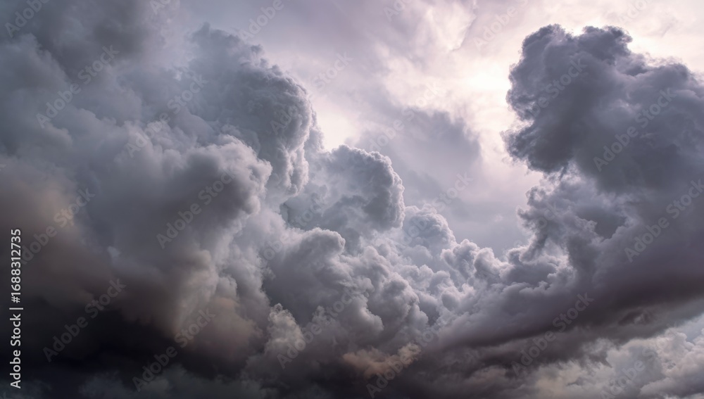 Obraz premium Dramatic storm clouds fill the sky