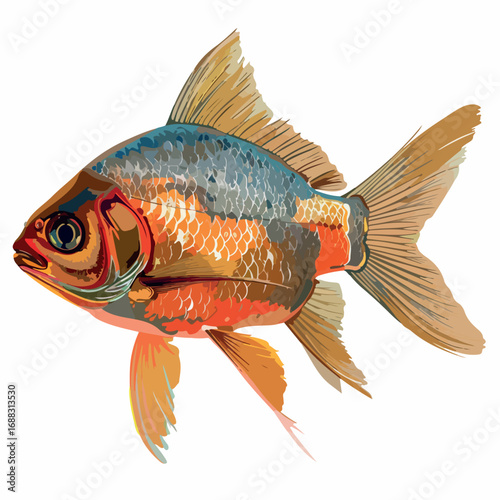 fish, vector, illustration, animal, cartoon, sea, art, bird, design, nature, pattern, flower, decoration, drawing, water, tattoo, color, painting, ornament, symbol, koi, colorful