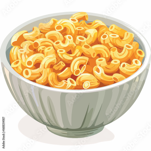 food, pasta, bowl, macaroni, isolated, italian, healthy, meal, yellow, diet, orange, snack, raw, dinner, dish, cuisine, white, nutrition, lunch, dry, salad, vegetable, vegetarian, fusilli, closeup