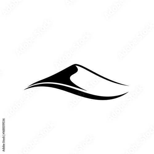 Simple desert dune silhouette