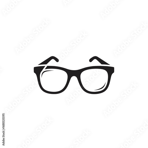 Stylish black glasses illustration design