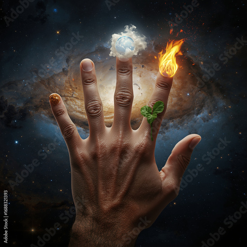 hand with light bulb in hand