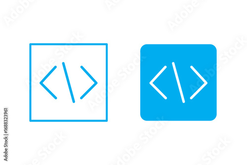Free Download Code simple icon for apps and web sites - GFXLoad