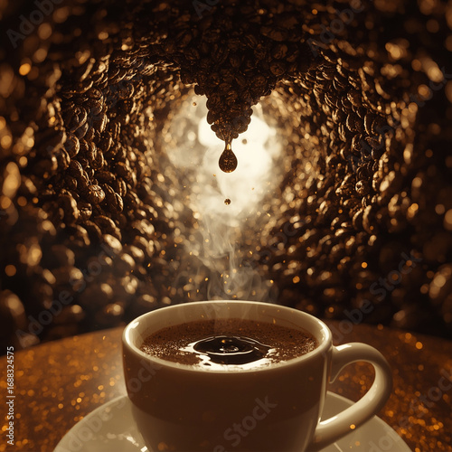 cup of coffee beans