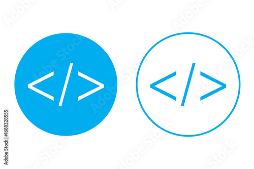 Coding icon vector isolated on white background, logo concept of Coding sign on transparent background, filled black symbol