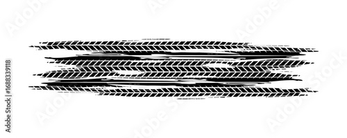 grunge tire track print marks background. eps 10
