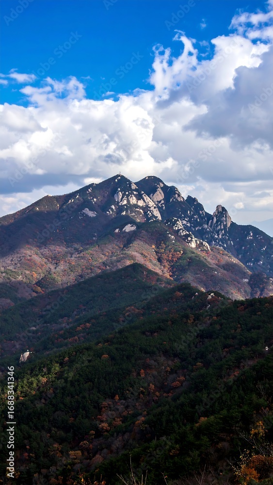 Obraz premium Mountain View Autumn Colors