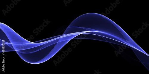 Color light blue abstract transparent gradient waves design
